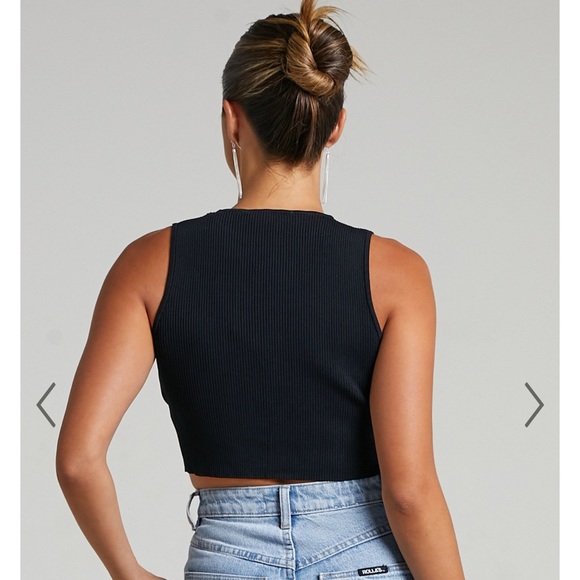 LIONESS - HILTON TANK TOP IN BLACK - Picture 2 of 5